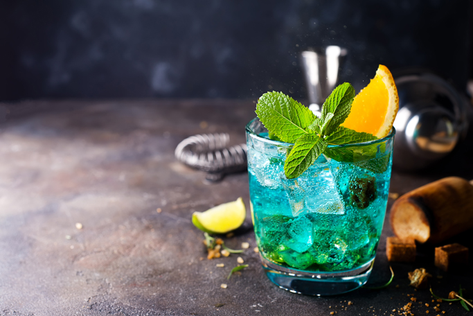 Drinken Isbjørn med CUBA Orange og Sprite.